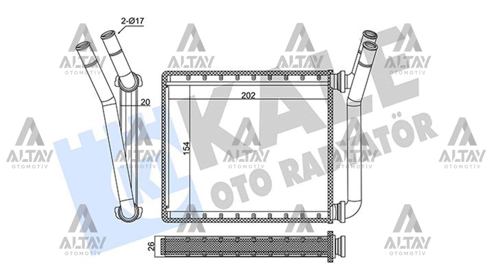 Toyota Hilux Kalorifer Radyatörü 2006-2015 Radyatör Vıgo OEM 871070K050